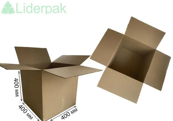 Гофроящик 400*400*400 Т-22 трехслойный Гофроящик 400*400*400 Т-22 трехслойный - liderpak.ua