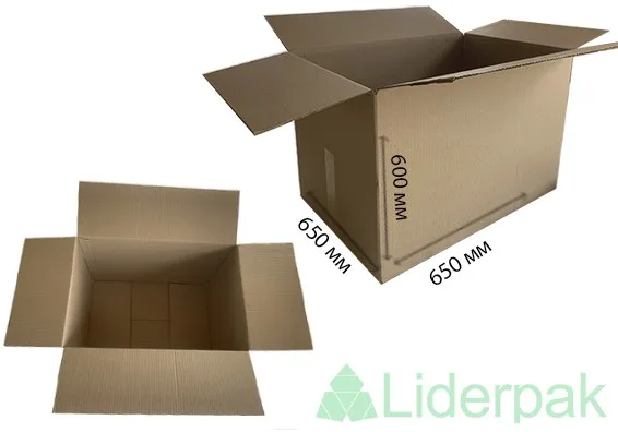 Гофроящик 650*650*600 Т-22 тришаровий Гофроящик 650*650*600 Т-22 тришаровий - liderpak.ua