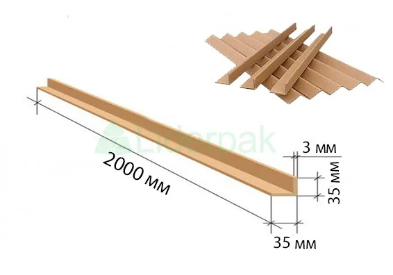 Кутник картонний 35*35*3*2000 Кутник картонний 35*35*3*2000 - liderpak.ua