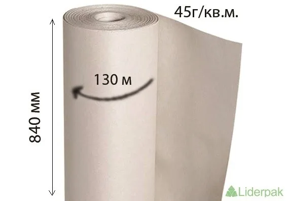 Бумага газетная 45г/кв.м 840мм — 130м.п. Бумага газетная 45г/кв.м 840мм — 130м.п. - liderpak.ua