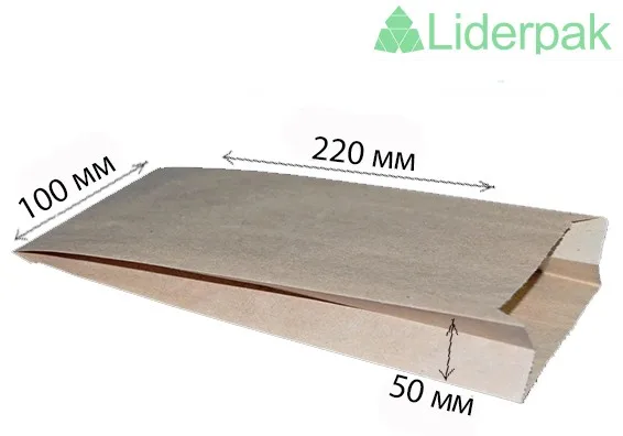 Пакет паперовий саше 220x100x50, арт. 503 Пакет паперовий саше 220x100x50, арт. 503 - liderpak.ua