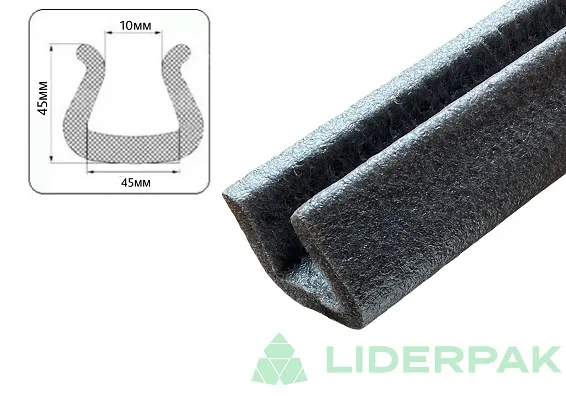 Профиль U (П) из вспененного полиэтилена 45×45×10 мм (2000 мм) - liderpak.ua