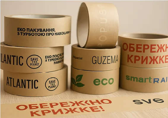 Крафтовий скотч з логотипом – брендуй своє пакування | Liderpak - liderpak.ua