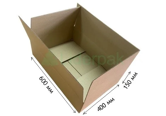 Гофроящик 600*400*150 Т-22 тришаровий - liderpak.ua